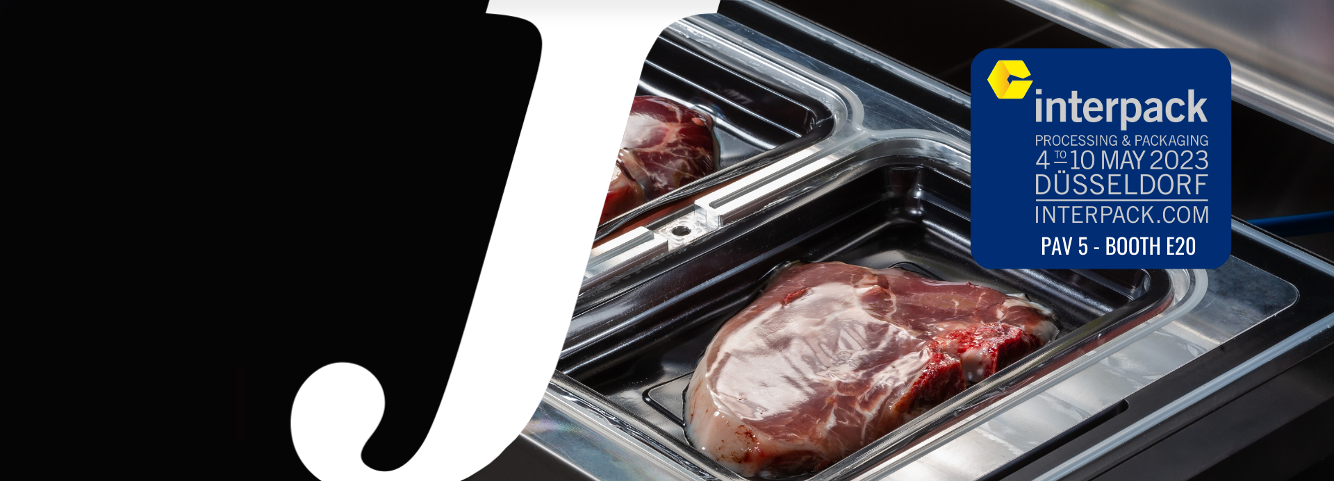 J PACK INTERPACK PAV 5 HALL E20 TRAY SEALERS VISIT US (1920 × 693 px)